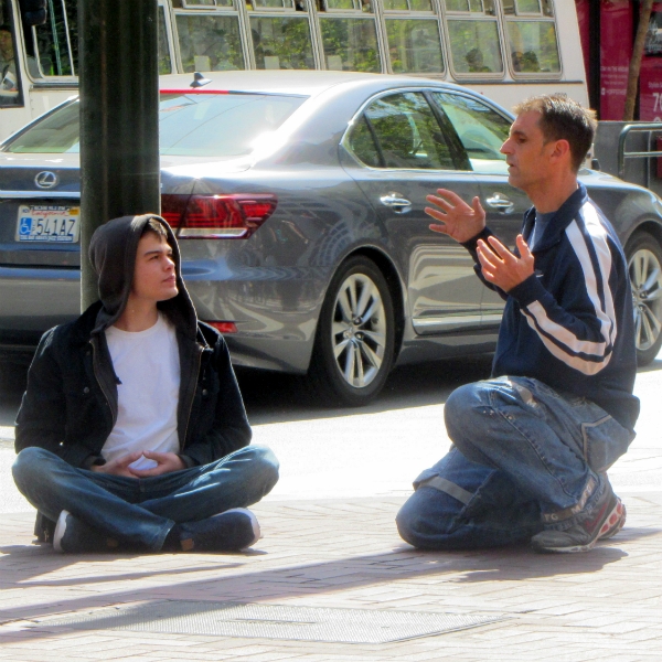 MIKE WITNESSES TO ZACK AT 5TH AND MARKET.