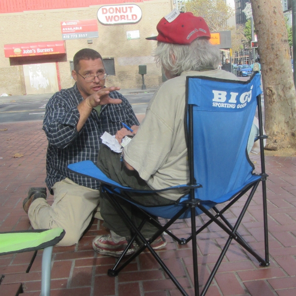 SEAN WITNESSES AT 7TH ST AND MARKET. 