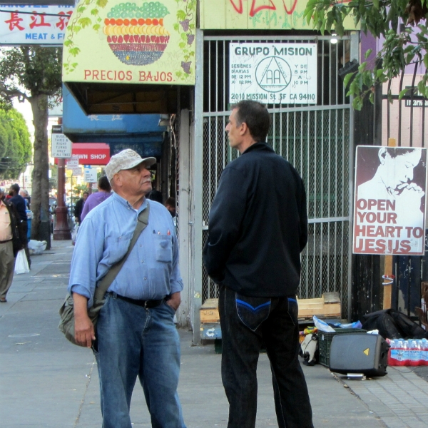 MIKE WITNESSES AT 16TH AND MISSION.