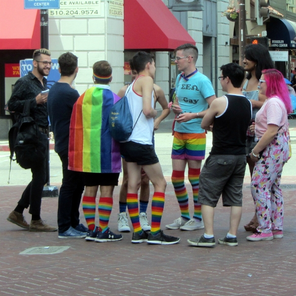 JACOB WITNESSES TO HOMOSEXUAL YOUTH IN BERKELEY ON &quot;GAY PRIDE&quot; WEEKEND.