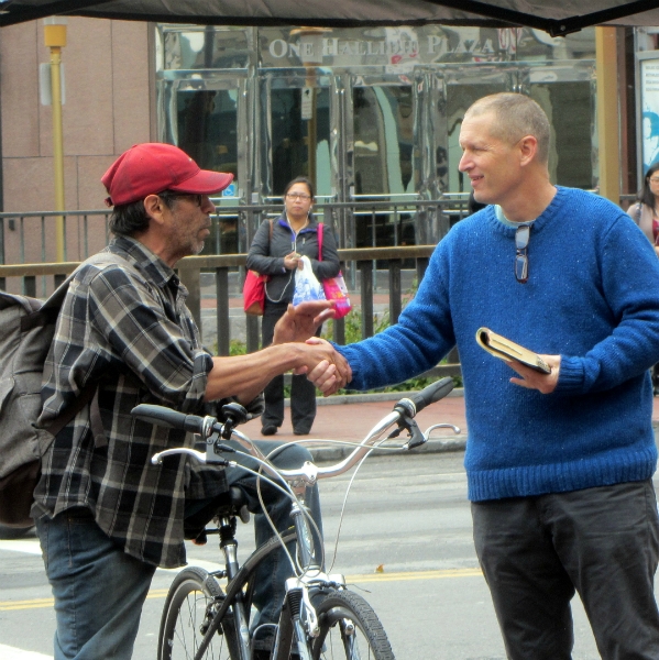 ANDY WITNESSES AT 5TH AND MARKET.