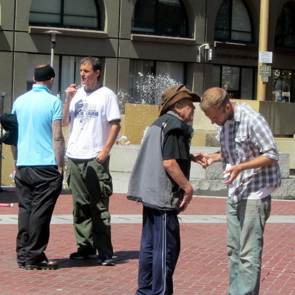 MIKE AND CAL WITNESS AT UN PLAZA