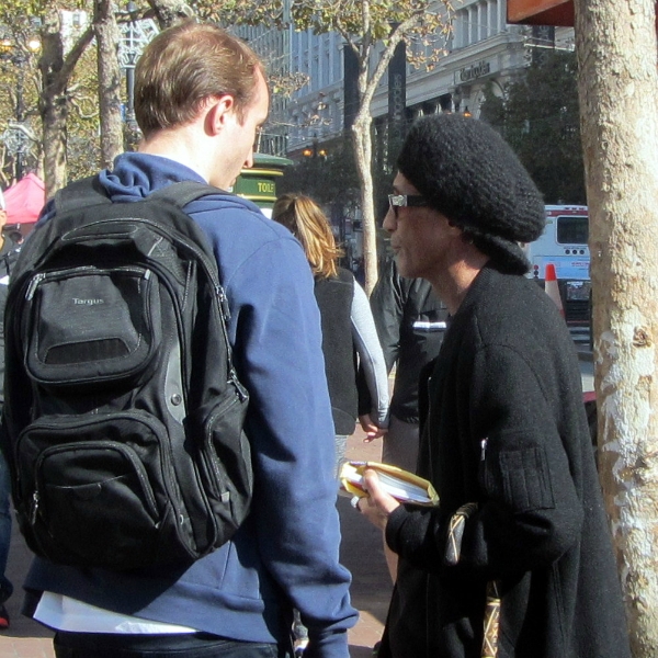 BEN WITNESSES AT 5TH ST AND MARKET.