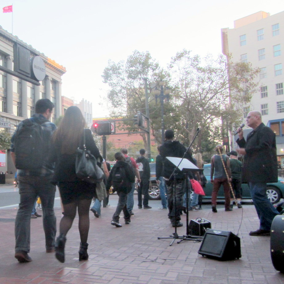 ALLAN PREACHES AT 5TH & MARKET - SAN FRANCISCO