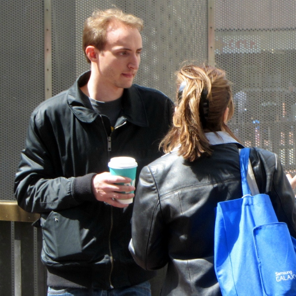 BEN WITNESSES TO WOMAN AT 5TH ST. AND MARKET.