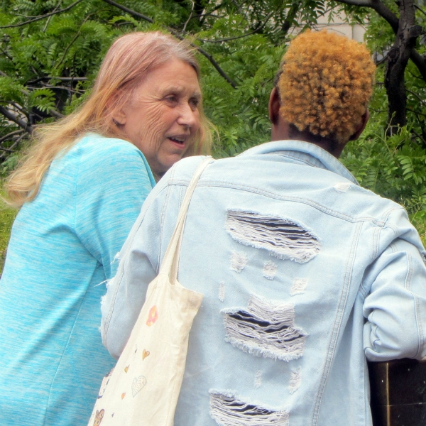 JANET LONG WITNESSES AT 5TH AND MARKET. SHE'S BEEN WITNESSING WITH US FOR 34 YEARS.