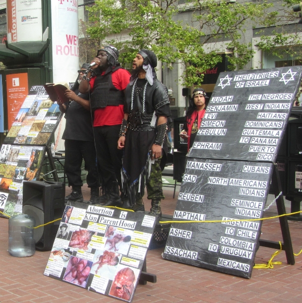HEBREW-ISRAELITE CULT PREACHES RACIAL HATE AT POWELL AND MARKET ST.
