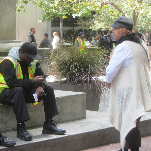 KATHY WITNESSES AT 1ST AND MARKET.