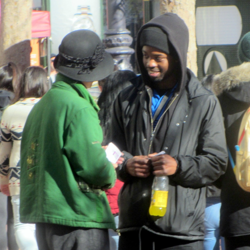 HAI WITNESSES AT 5TH AND MARKET.