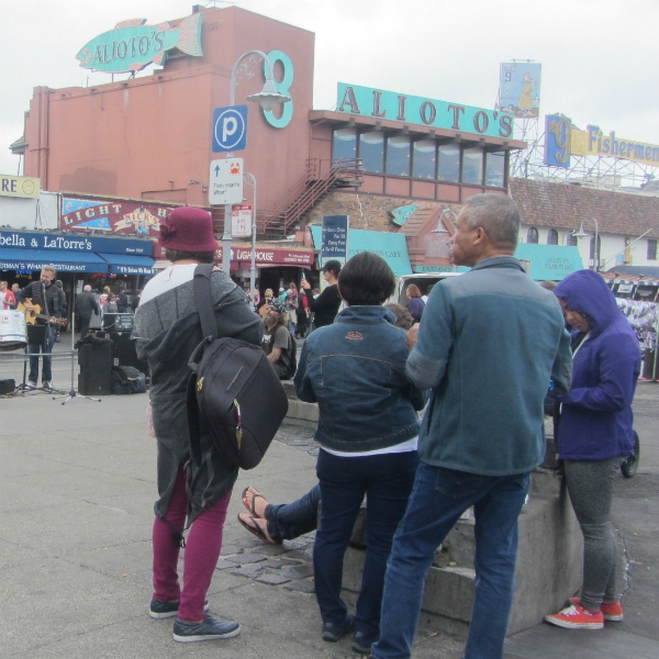 CAL SINGS AT FISHERMAN'S WHARF