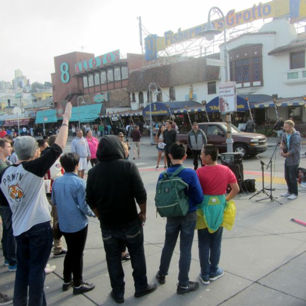 CAL SINGS AT FISHERMAN'S WHARF