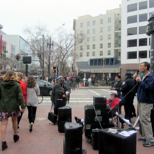 MIKE PREACHES AT 5TH AND MARKET