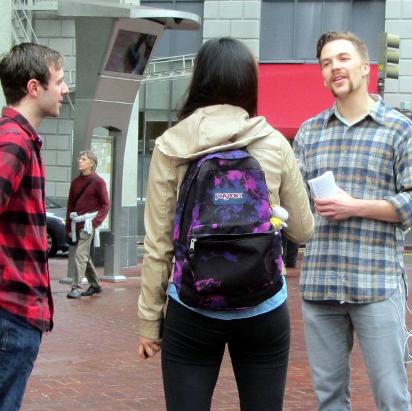 AMOS WITNESSES TO BERKELEY COLLEGE STUDENTS.