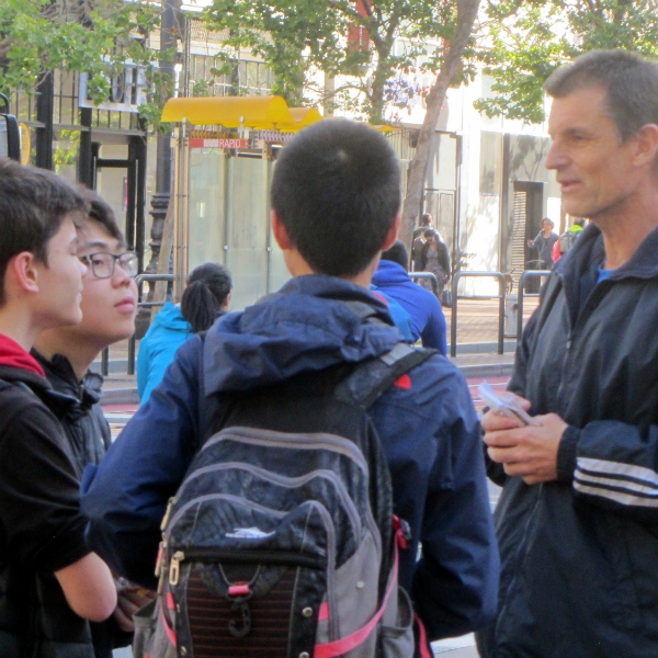 MIKE WITNESSES AT 24TH AND MISSION.