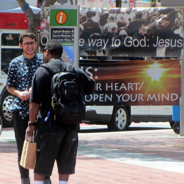 JACOB WITNESSES AT UN PLAZA.