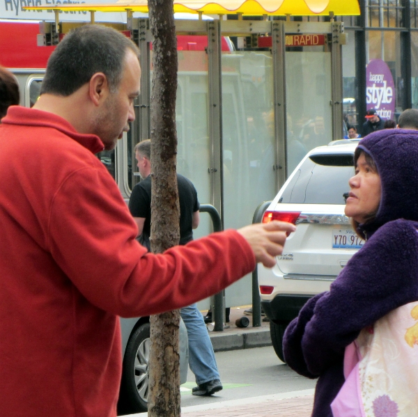 JESSE WITNESSES AT POWELL AND MARKET, SAN FRANCISCO.