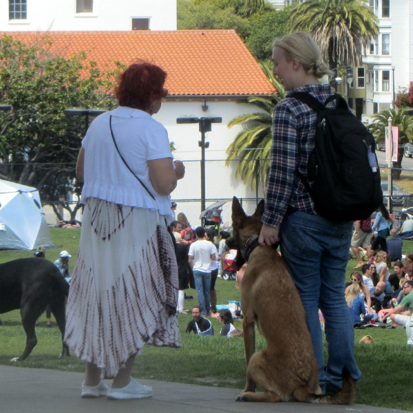 KATHY WITNESSES AT DOLORES PARK. 