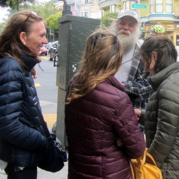 NORMAN WITNESSES ON HAIGHT ST.