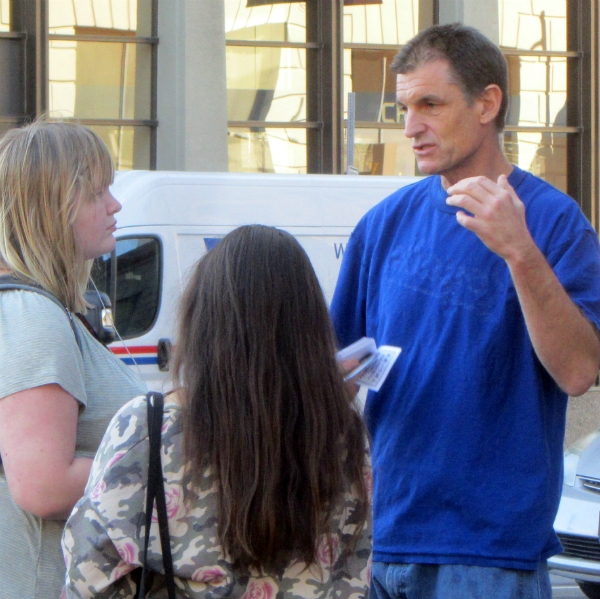 MIKE WITNESSES IN BERKELEY.